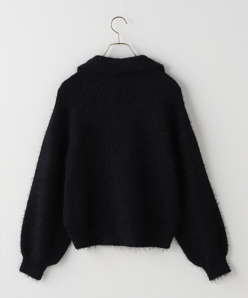 Noble（ノーブル）の「フェザーカノコスキッパーニット（ニット/セーター・レディース・ネイビー/アイボリー・FREE）」の9枚目の写真