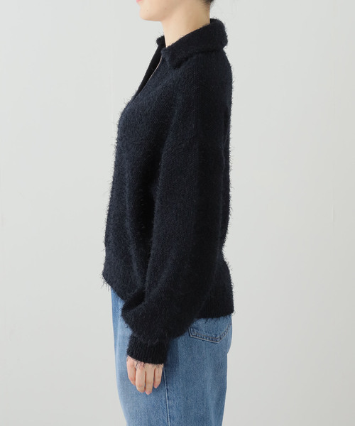 Noble（ノーブル）の「フェザーカノコスキッパーニット（ニット/セーター・レディース・ネイビー/アイボリー・FREE）」の16枚目の写真