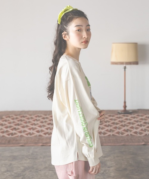 niko and...（ニコアンド）の「アソートフォト&レタリングTシャツ（Tシャツ/カットソー・レディース・クリーム/オフホワイト/ネイビー/レッド・FREE）」の3枚目の写真