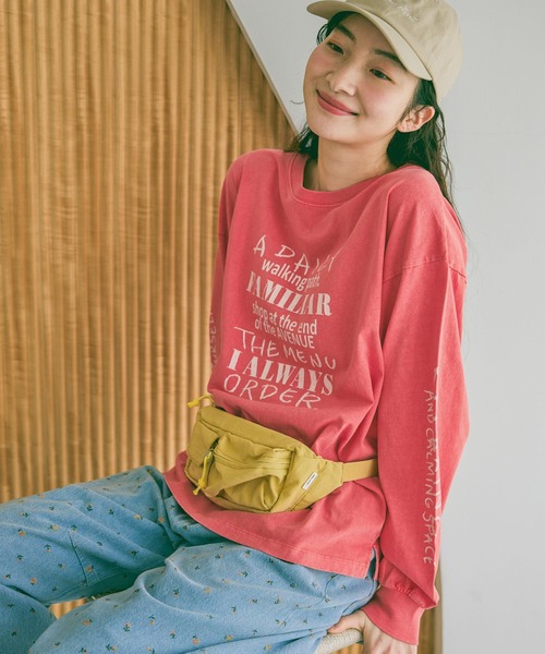 niko and...（ニコアンド）の「アソートフォト&レタリングTシャツ（Tシャツ/カットソー・レディース・クリーム/オフホワイト/ネイビー/レッド・FREE）」の6枚目の写真