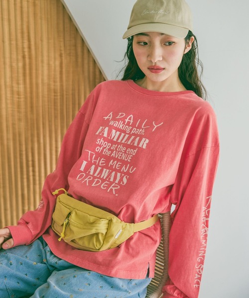 niko and...（ニコアンド）の「アソートフォト&レタリングTシャツ（Tシャツ/カットソー・レディース・クリーム/オフホワイト/ネイビー/レッド・FREE）」の7枚目の写真