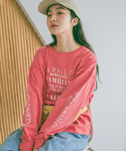 niko and...（ニコアンド）の「アソートフォト&レタリングTシャツ（Tシャツ/カットソー・レディース・クリーム/オフホワイト/ネイビー/レッド・FREE）」の8枚目の写真