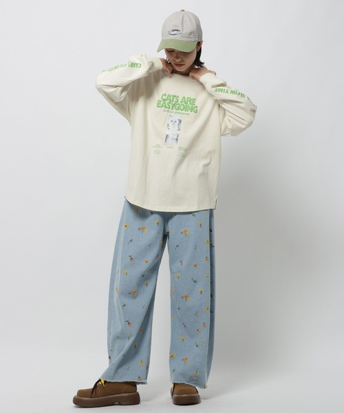 niko and...（ニコアンド）の「アソートフォト&レタリングTシャツ（Tシャツ/カットソー・レディース・クリーム/オフホワイト/ネイビー/レッド・FREE）」の11枚目の写真