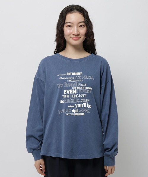 niko and...（ニコアンド）の「アソートフォト&レタリングTシャツ（Tシャツ/カットソー・レディース・クリーム/オフホワイト/ネイビー/レッド・FREE）」の18枚目の写真