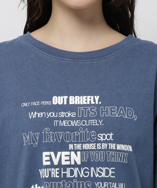 niko and...（ニコアンド）の「アソートフォト&レタリングTシャツ（Tシャツ/カットソー・レディース・クリーム/オフホワイト/ネイビー/レッド・FREE）」の21枚目の写真