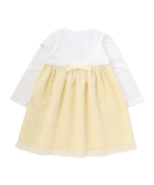 SLAP SLIP（スラップスリップ）の「【スラプリ】キラキラチュールドッキングワンピース(80~130cm)（ワンピース・キッズ・ピンク/イエロー・120cm/80ｃｍ/110cm/130cm/100cm/90cm）」の13枚目の写真