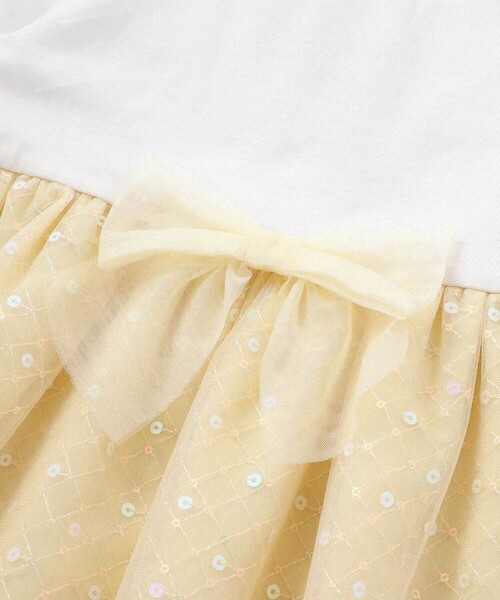 SLAP SLIP（スラップスリップ）の「【スラプリ】キラキラチュールドッキングワンピース(80~130cm)（ワンピース・キッズ・ピンク/イエロー・120cm/80ｃｍ/110cm/130cm/100cm/90cm）」の19枚目の写真