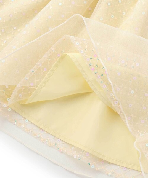 SLAP SLIP（スラップスリップ）の「【スラプリ】キラキラチュールドッキングワンピース(80~130cm)（ワンピース・キッズ・ピンク/イエロー・120cm/80ｃｍ/110cm/130cm/100cm/90cm）」の22枚目の写真
