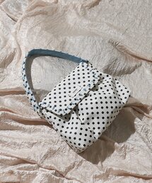 【WEB限定】【GRAIN】ステッチ水玉ボストンバッグ