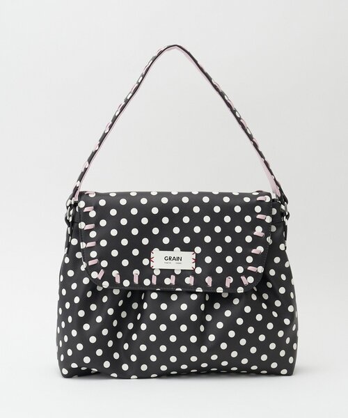 CIAOPANIC（チャオパニック）の「【WEB限定】【GRAIN】ステッチ水玉ボストンバッグ（ボストンバッグ・レディース・ホワイト/ブラック・FREE）」の18枚目の写真