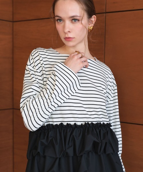 DONOBAN(ドノバン)の「ハートカットチュニック(チュニック・レディース・ホワイト/ピンク/ブラック・ONE SIZE)」の16枚目の写真