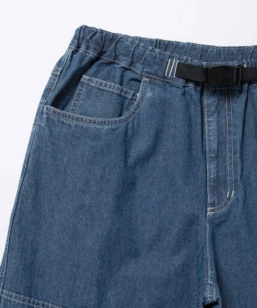 Gramicci(グラミチ)の「JAPANESE CHAMBRAY DOUBLE KNEE|ジャパニーズシャンブレーダブルニー(デニムパンツ・メンズ・ブルー/ネイビー・S/M/XXL/XL/L)」の5枚目の写真