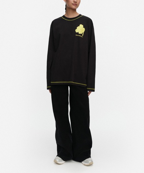 marimekko(マリメッコ)の「【kioski】 Bekka Unikko / shirt(Tシャツ/カットソー・レディース・イエロー・SMALL/LARGE/X-SMALL)」の1枚目の写真
