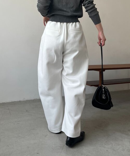 CAPRICIEUX LE'MAGE（カプリシューレマージュ）の「ダンボールカーブパンツ（その他パンツ・レディース・グレー/オフホワイト・36/38）」の22枚目の写真