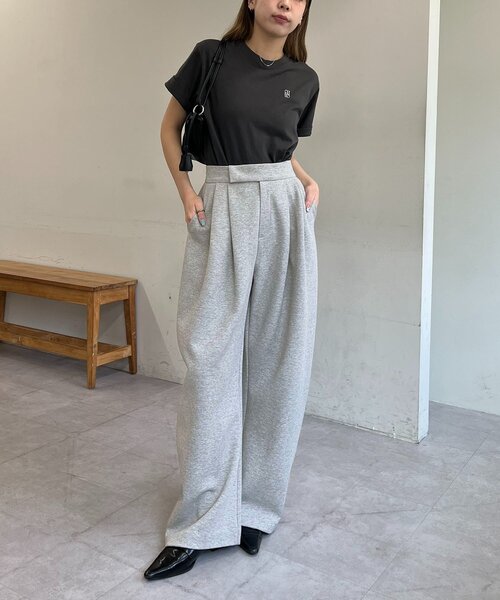 CAPRICIEUX LE'MAGE（カプリシューレマージュ）の「ダンボールカーブパンツ（その他パンツ・レディース・グレー/オフホワイト・36/38）」の21枚目の写真