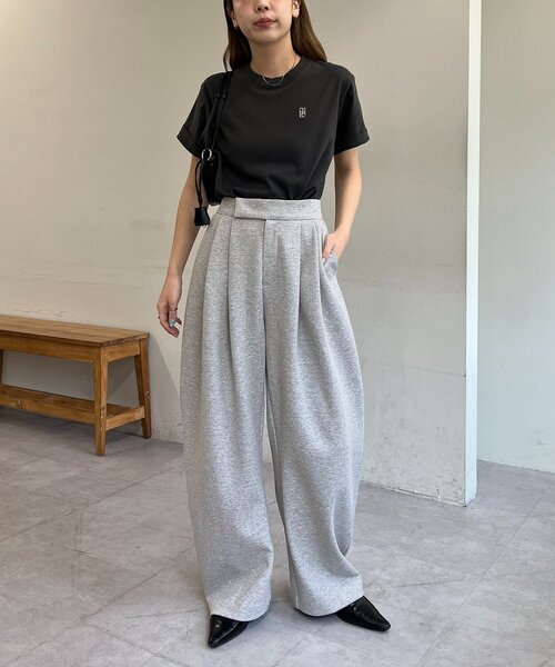 CAPRICIEUX LE'MAGE（カプリシューレマージュ）の「ダンボールカーブパンツ（その他パンツ・レディース・グレー/オフホワイト・36/38）」の19枚目の写真