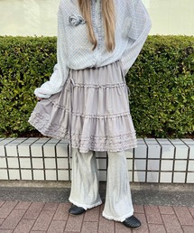 《アソート柄★》ボリュームフリルミドルスカート