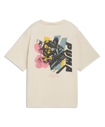 PUMA(�v�[�})�̃v�[�} PUMA W PUMA CAT GRAPHIC T�V���c(T�V���c/�J�b�g�\�[)