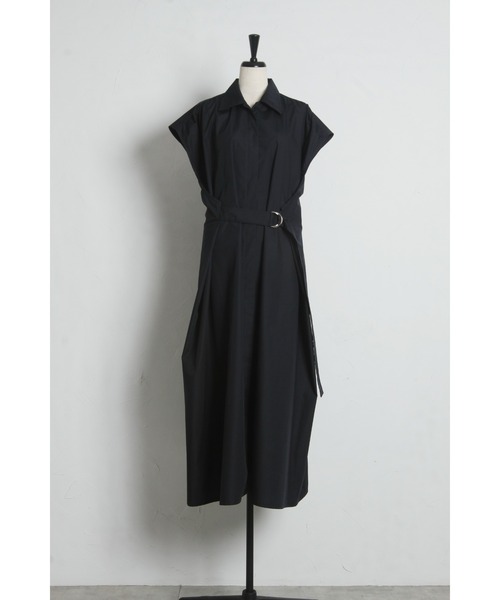 ARVELLIA(アルベリア)の「TUCK BELT SHIRT DRESS(ワンピース・レディース・ベージュ/ネイビー・M)」の16枚目の写真