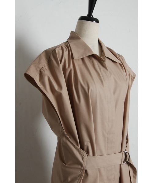 ARVELLIA(アルベリア)の「TUCK BELT SHIRT DRESS(ワンピース・レディース・ベージュ/ネイビー・M)」の22枚目の写真