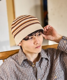 niko and...（ニコアンド）の「マルチボーダークラッシャーハット（ハット）」