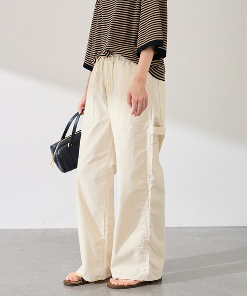 FRAMeWORK（フレームワーク）の「VATDYE OXイージーペインターパンツ（その他パンツ・レディース・オリーブ/アイボリー・40/38/36）」の22枚目の写真