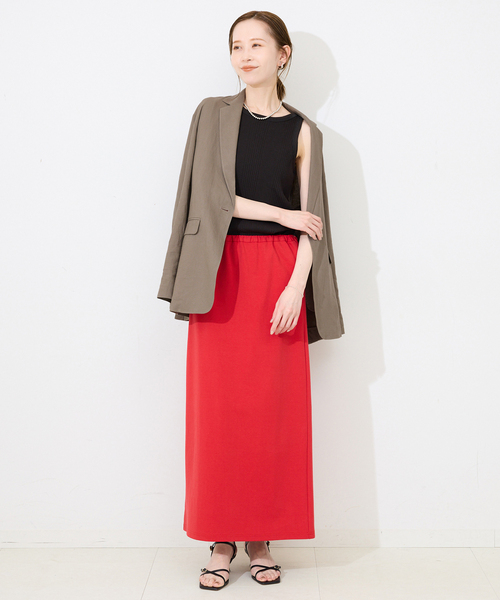 SLOBE IENA(スローブイエナ)の「《36.38サイズ展開》リネンレーヨンシングルテーラードジャケット(テーラードジャケット・レディース・ブラウン/ベージュ・38/36)」の14枚目の写真
