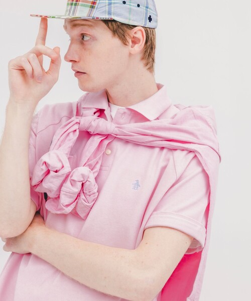BEAMS PLUS(ビームスプラス)の「【別注】Munsingwear / Golf Polo Shirt(ポロシャツ・メンズ・ベージュ/イエロー系その他5/ブルー/レッド・LARGE/SMALL/MEDIUM)」の4枚目の写真
