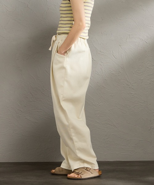 DANTON（ダントン）の「[DANTON/ダントン] チノクロス ルーズタックパンツ（その他パンツ・レディース・キナリ/ブラック・36）」の6枚目の写真