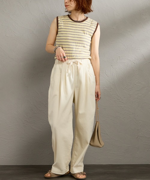 DANTON（ダントン）の「[DANTON/ダントン] チノクロス ルーズタックパンツ（その他パンツ・レディース・キナリ/ブラック・36）」の8枚目の写真