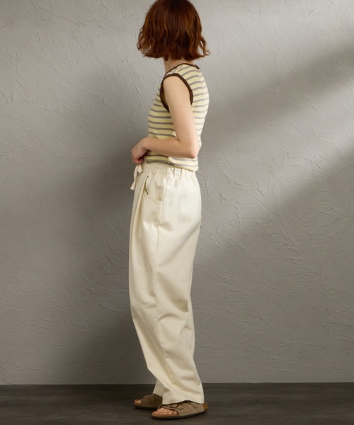 DANTON（ダントン）の「[DANTON/ダントン] チノクロス ルーズタックパンツ（その他パンツ・レディース・キナリ/ブラック・36）」の9枚目の写真