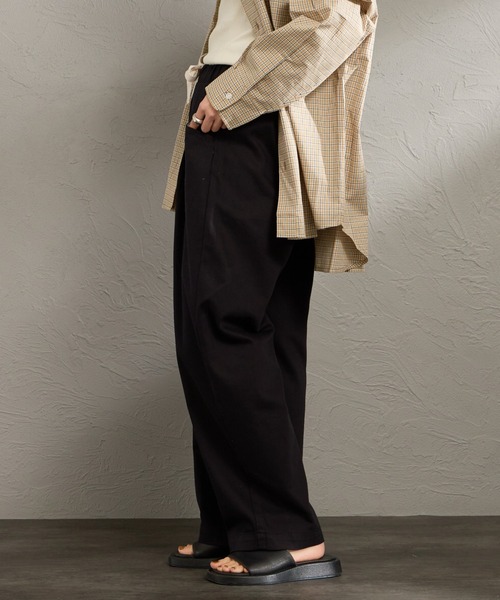 DANTON（ダントン）の「[DANTON/ダントン] チノクロス ルーズタックパンツ（その他パンツ・レディース・キナリ/ブラック・36）」の15枚目の写真