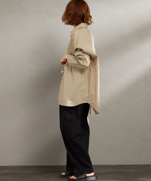 DANTON（ダントン）の「[DANTON/ダントン] チノクロス ルーズタックパンツ（その他パンツ・レディース・キナリ/ブラック・36）」の18枚目の写真