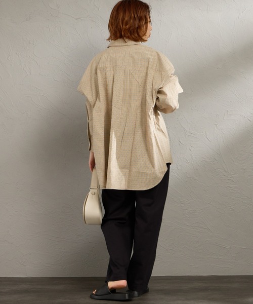 DANTON（ダントン）の「[DANTON/ダントン] チノクロス ルーズタックパンツ（その他パンツ・レディース・キナリ/ブラック・36）」の19枚目の写真