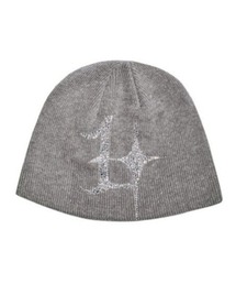 GATELESS（ゲートレス）の「【GATELESS】GL HOTFIX BEANIE / 【ゲートレス】ラインストーンロゴビーニー（ニットキャップ/ビーニー）」