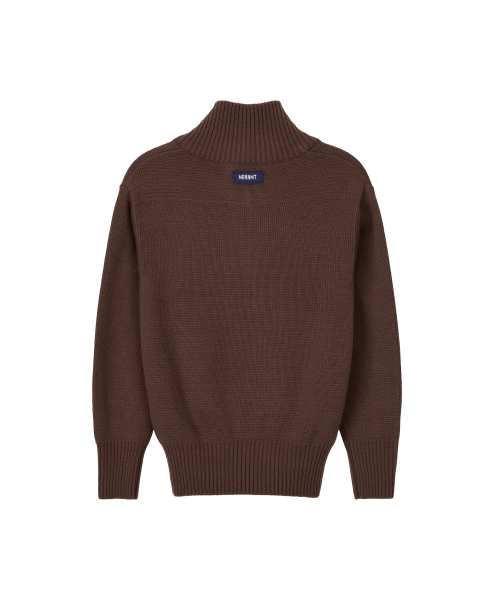 NOHANT（ノアン）の「90s QUARTER-ZIP KNIT BROWN（ニット/セーター・レディース・ダークブラウン・SMALL/MEDIUM）」の9枚目の写真