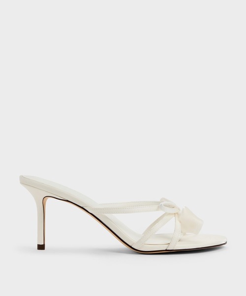 CHARLES & KEITH（チャールズ & キース）の「ボウ フラワー ヒールミュール（サンダル・レディース・ライトグリーン/ホワイト・23cm/22.5cm/25cm/24.5cm/23.5cm）」の5枚目の写真