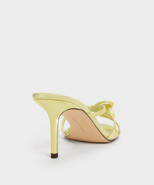 CHARLES & KEITH（チャールズ & キース）の「ボウ フラワー ヒールミュール（サンダル・レディース・ライトグリーン/ホワイト・23cm/22.5cm/25cm/24.5cm/23.5cm）」の14枚目の写真