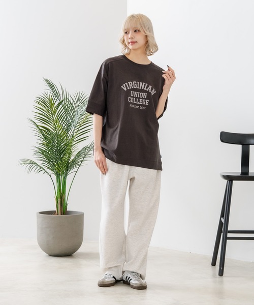 DISCUS(ディスカス)の「【DISCUS/ディスカス】【トレンドのカレッジロゴ】ヘビーウェイトTシャツ ルーズシルエット 古着MIX(Tシャツ/カットソー・レディース・ラベンダー/オフホワイト/ブルー/イエロー/スミクロ/ブラウン・LARGE/MEDIUM)」の9枚目の写真
