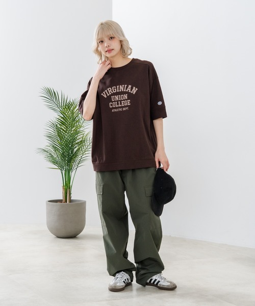 DISCUS(ディスカス)の「【DISCUS/ディスカス】【トレンドのカレッジロゴ】ヘビーウェイトTシャツ ルーズシルエット 古着MIX(Tシャツ/カットソー・レディース・ラベンダー/オフホワイト/ブルー/イエロー/スミクロ/ブラウン・LARGE/MEDIUM)」の20枚目の写真