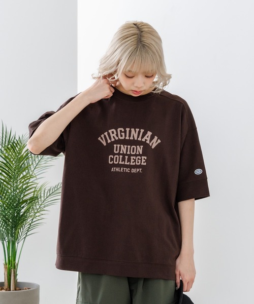 DISCUS(ディスカス)の「【DISCUS/ディスカス】【トレンドのカレッジロゴ】ヘビーウェイトTシャツ ルーズシルエット 古着MIX(Tシャツ/カットソー・レディース・ラベンダー/オフホワイト/ブルー/イエロー/スミクロ/ブラウン・LARGE/MEDIUM)」の22枚目の写真