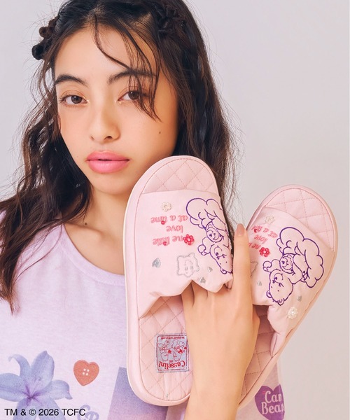 Casselini（キャセリーニ）の「Casselini HOME(キャセリーニ ホーム)【Care Bears[TM]】ルームシューズ（ルームシューズ/スリッパ・レディース・グレー/ピンク/ミント・FREE）」の3枚目の写真