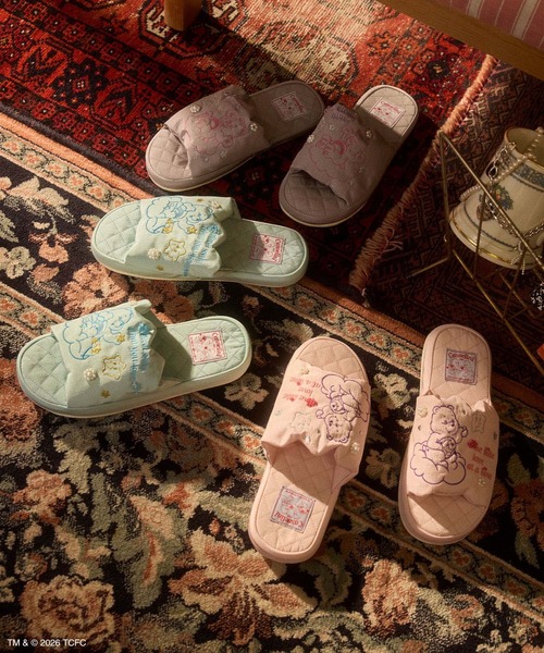 Casselini（キャセリーニ）の「Casselini HOME(キャセリーニ ホーム)【Care Bears[TM]】ルームシューズ（ルームシューズ/スリッパ・レディース・グレー/ピンク/ミント・FREE）」の7枚目の写真
