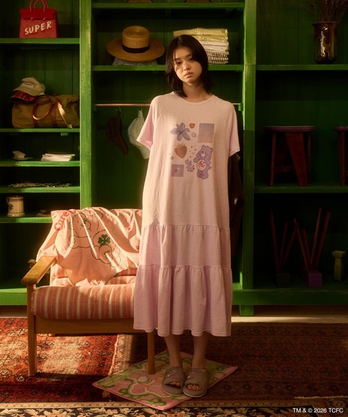 Casselini（キャセリーニ）の「Casselini HOME(キャセリーニ ホーム)【Care Bears[TM]】ルームシューズ（ルームシューズ/スリッパ・レディース・グレー/ピンク/ミント・FREE）」の8枚目の写真