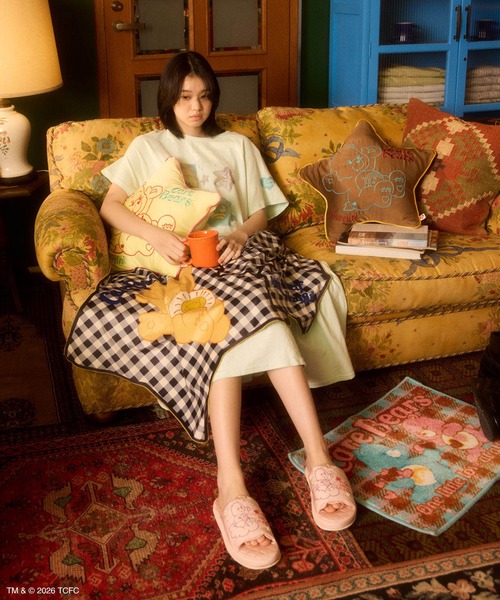 Casselini（キャセリーニ）の「Casselini HOME(キャセリーニ ホーム)【Care Bears[TM]】ルームシューズ（ルームシューズ/スリッパ・レディース・グレー/ピンク/ミント・FREE）」の11枚目の写真