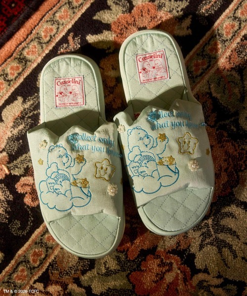 Casselini（キャセリーニ）の「Casselini HOME(キャセリーニ ホーム)【Care Bears[TM]】ルームシューズ（ルームシューズ/スリッパ・レディース・グレー/ピンク/ミント・FREE）」の5枚目の写真