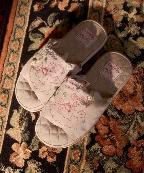 Casselini（キャセリーニ）の「Casselini HOME(キャセリーニ ホーム)【Care Bears[TM]】ルームシューズ（ルームシューズ/スリッパ・レディース・グレー/ピンク/ミント・FREE）」の6枚目の写真