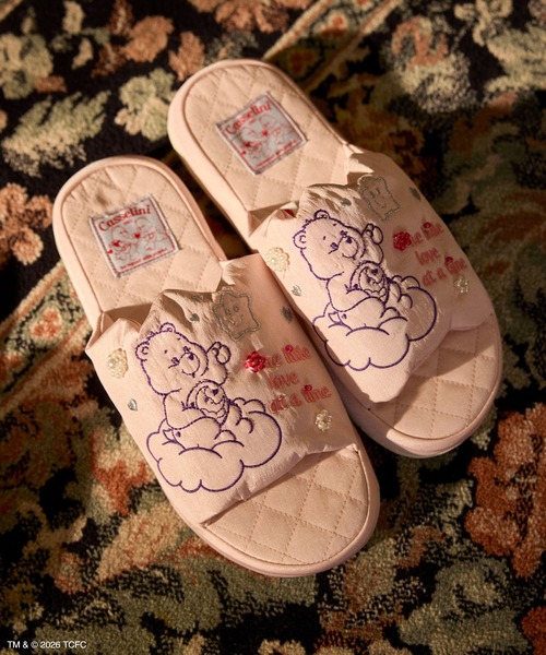 Casselini（キャセリーニ）の「Casselini HOME(キャセリーニ ホーム)【Care Bears[TM]】ルームシューズ（ルームシューズ/スリッパ・レディース・グレー/ピンク/ミント・FREE）」の4枚目の写真