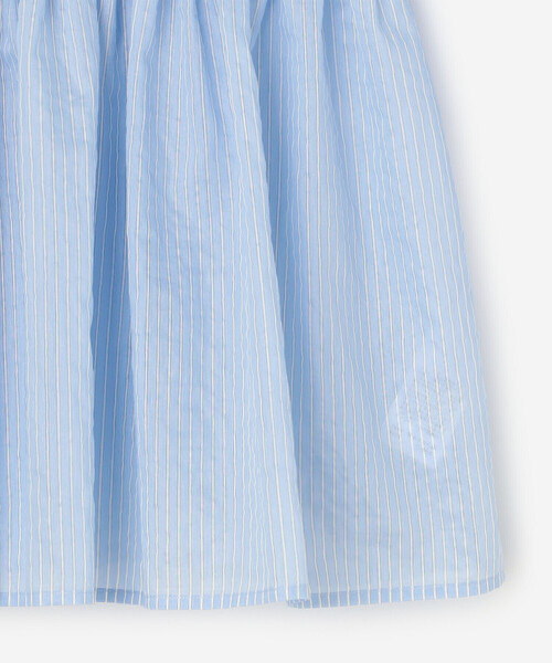 LE GLAZIK(ルグラジック)の「LE GLAZIK | シアーストライプ ギャザーフレアシャツ WOMEN(シャツ/ブラウス・レディース・ブルー系その他・36)」の6枚目の写真