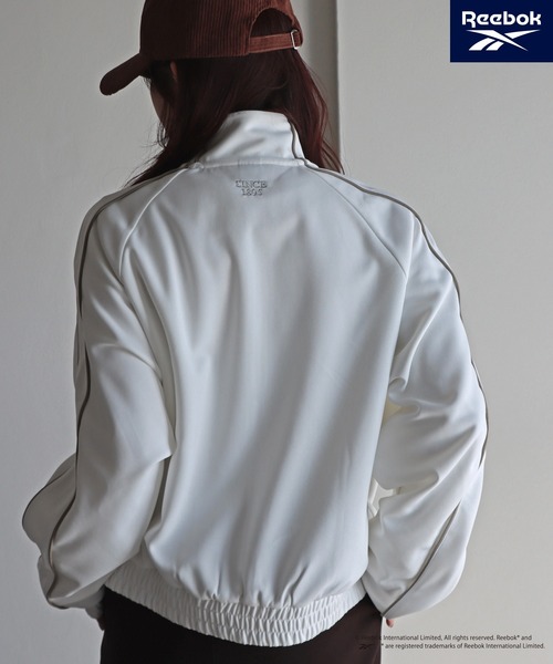 COURO(コウロ)の「【Reebok/リーボック】 別注 ダンボールニットダブルジップトラックジャケット(ブルゾン・レディース・杢グレー/オフホワイト/ブラック・FREE)」の6枚目の写真
